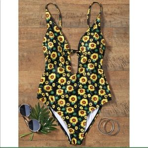 Zaful Sunflower One Piece